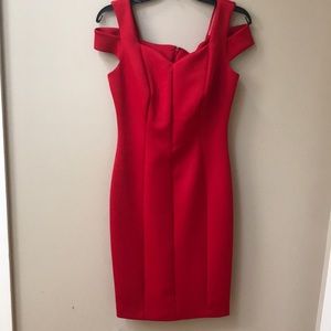 Sexy red cocktail dress